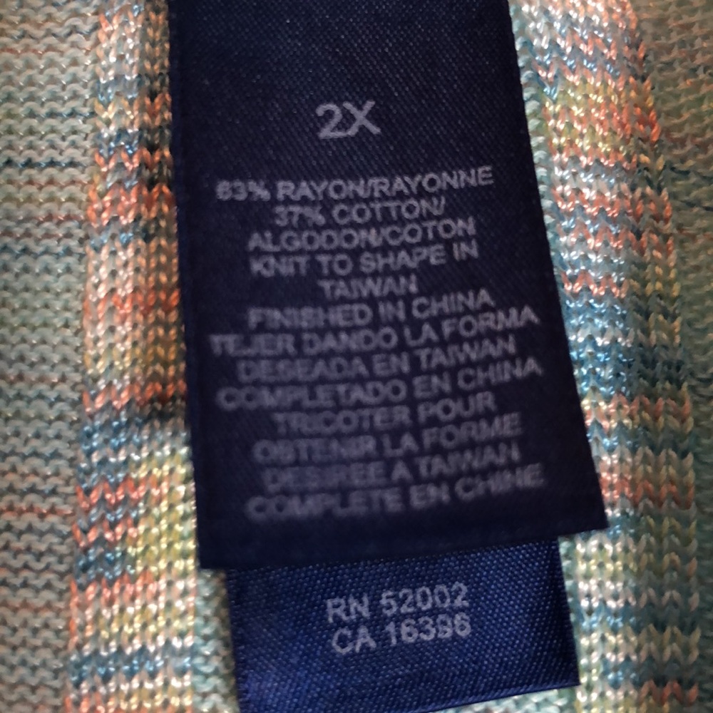j.h. Collectibles women’s open cardigan.  Size 2X - Picture 6 of 11